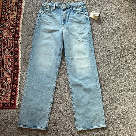 MOTHER Denim - MOTHER Women's Straight Leg Jeans - Light Blue